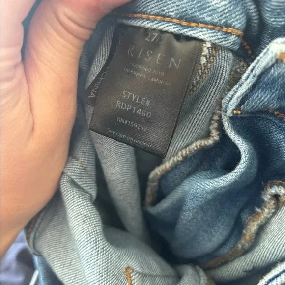 RISEN Looking For Answers High Rise Tie-Belt Risen Skinny Jeans - Picture 5 of 5